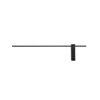 Applique murale LED Motifs L en aluminium, noir, hauteur 18 cm