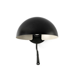 Applique murale Dominica en acier, noir mat, 2 lumières, Ø 25 cm