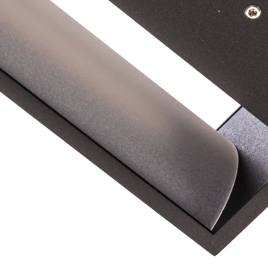 Applique murale LED Studio Line en aluminium, noir mat et cuivré mat, hauteur 6,5 cm