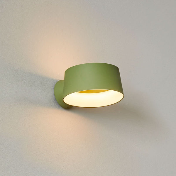 Applique murale LED Cookie en aluminium, vert, Ø 15 cm