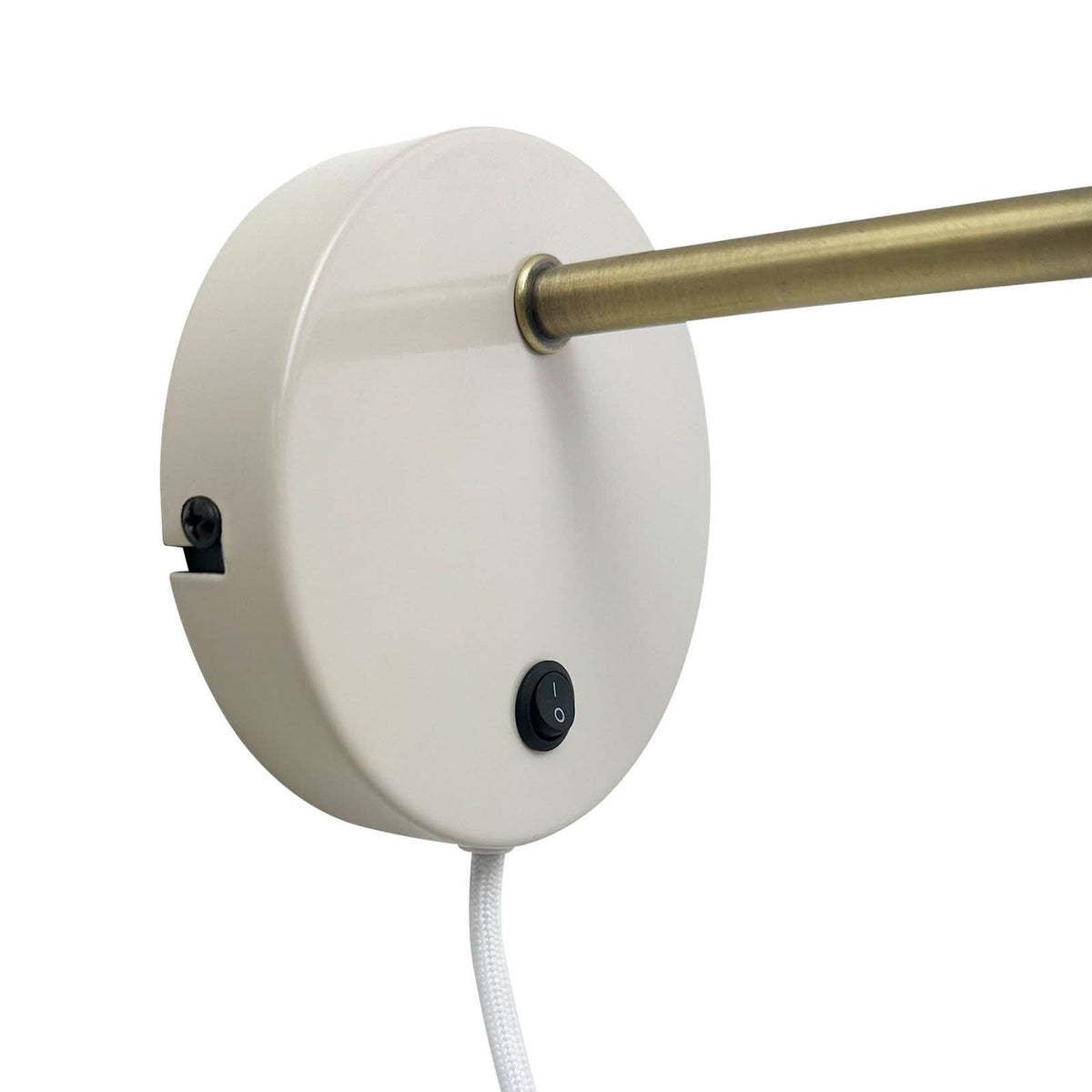 Applique murale Ocean en métal, beige, hauteur 10,5 cm