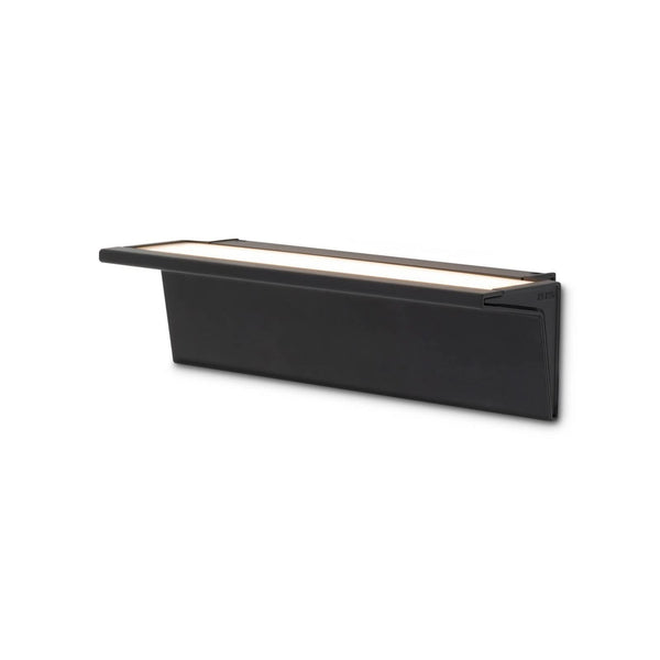 Applique murale LED Zena en aluminium, noir, hauteur 7 cm, 2700 K