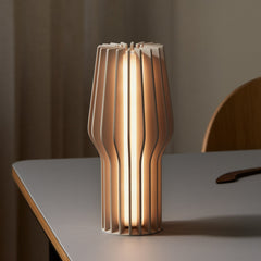 Lampe à poser d'extérieur LED rechargeable Radiant, beige, Ø 11 cm, IP44