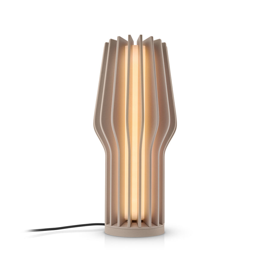 Lampe à poser d'extérieur LED rechargeable Radiant, beige, Ø 11 cm, IP44