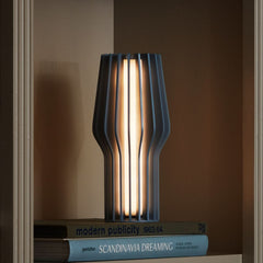 Lampe à poser d'extérieur LED rechargeable Radiant, bleu, Ø 11 cm, IP44