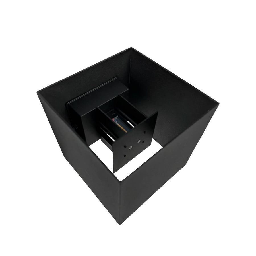 Applique d'extérieur LED Venus en aluminium, noir, 2 lumières, hauteur 15 cm, IP54