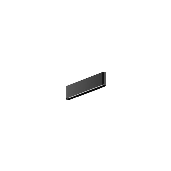Applique murale LED Satori en aluminium, noir, hauteur 8 cm, 2700 K, 17 W