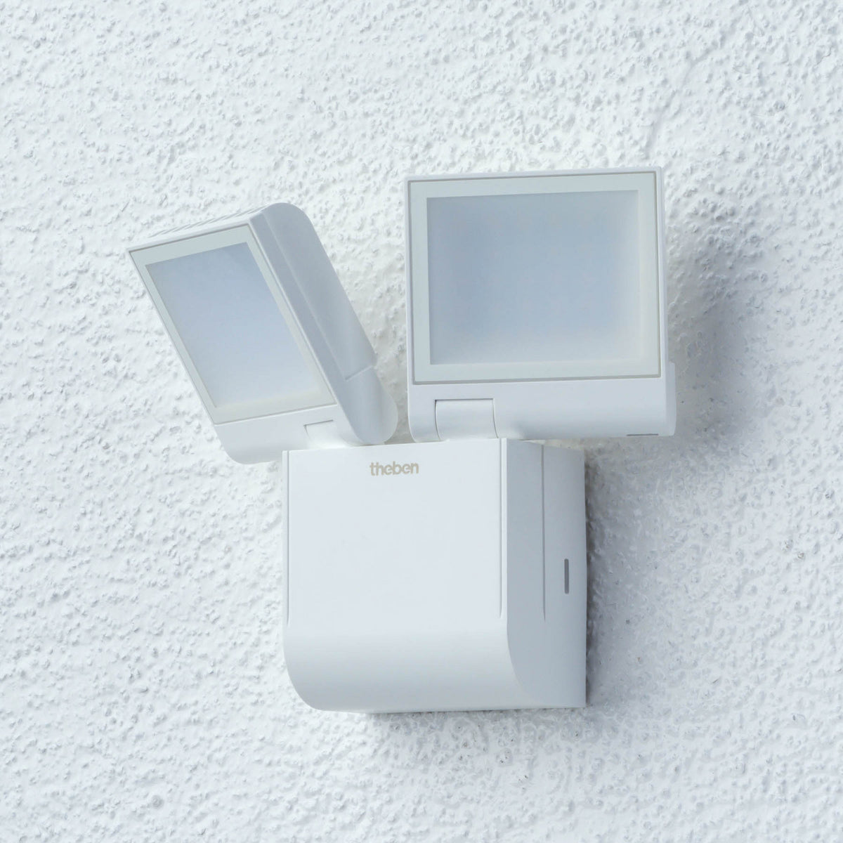 Applique d'extérieur LED theLeda S17-100L en métal, blanc, 2 lumières, hauteur 16 cm