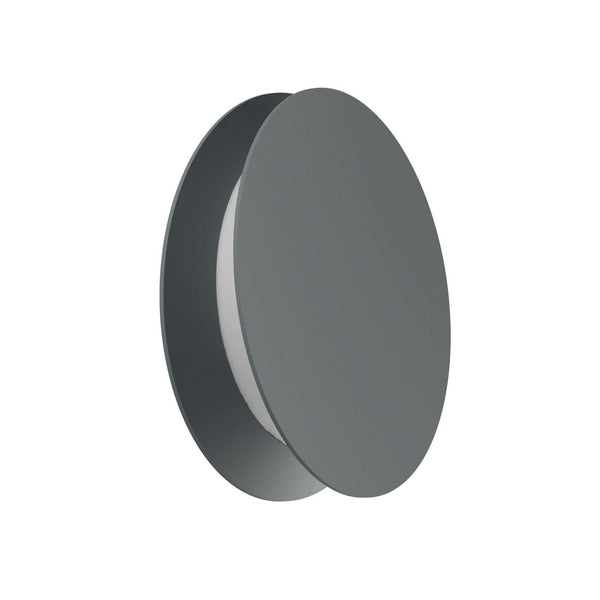 Applique murale LED Yo-Yo en aluminium, gris, Ø 24,8 cm