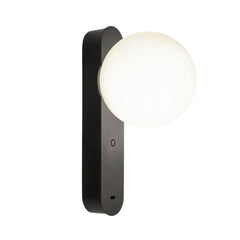 Applique murale LED Perlina en acier, noir, hauteur 26,1 cm