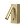 Applique murale LED Colo en aluminium, doré, hauteur 14 cm