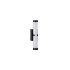 Applique murale LED Clamp en verre, noir et blanc, hauteur 7 cm, IP44