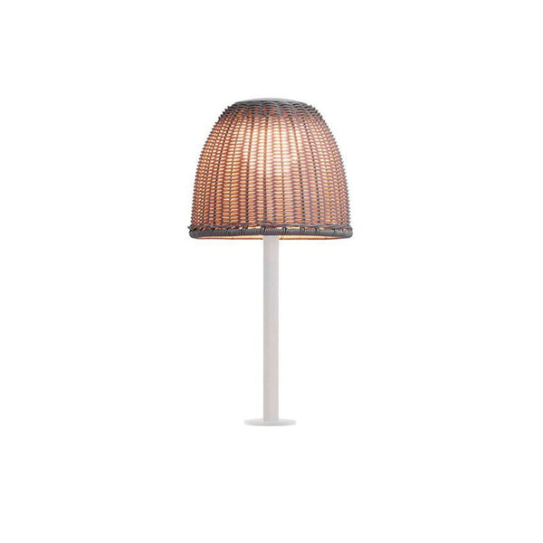 Lampe à poser d'extérieur LED Atticus en aluminium, blanc et beige, IP54