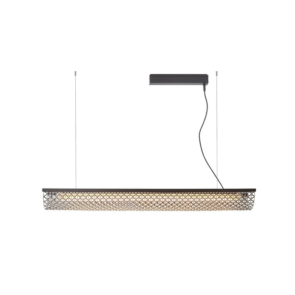 Suspension d'extérieur LED Nans Balis S/140 en aluminium, marron, hauteur 13 cm, IP54