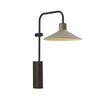 Applique murale LED Platet A/02 en laiton, gris et noir, hauteur 40 cm