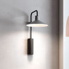 Applique murale LED Platet A/02 en laiton, gris clair et noir, hauteur 40 cm