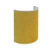Applique murale Celine en tissu, jaune structuré, hauteur 24 cm