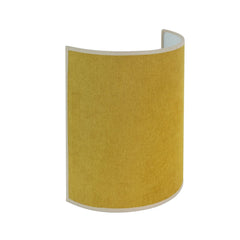 Applique murale Celine en tissu, jaune structuré, hauteur 24 cm