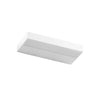 Applique murale LED Regolo en aluminium, blanc, hauteur 3,6 cm
