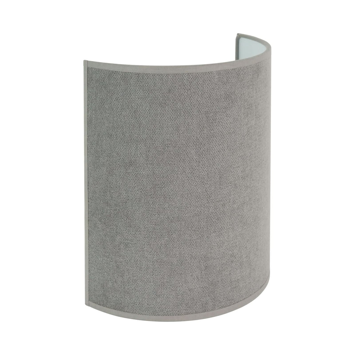 Applique murale Semi Circle en tissu, gris, hauteur 24 cm