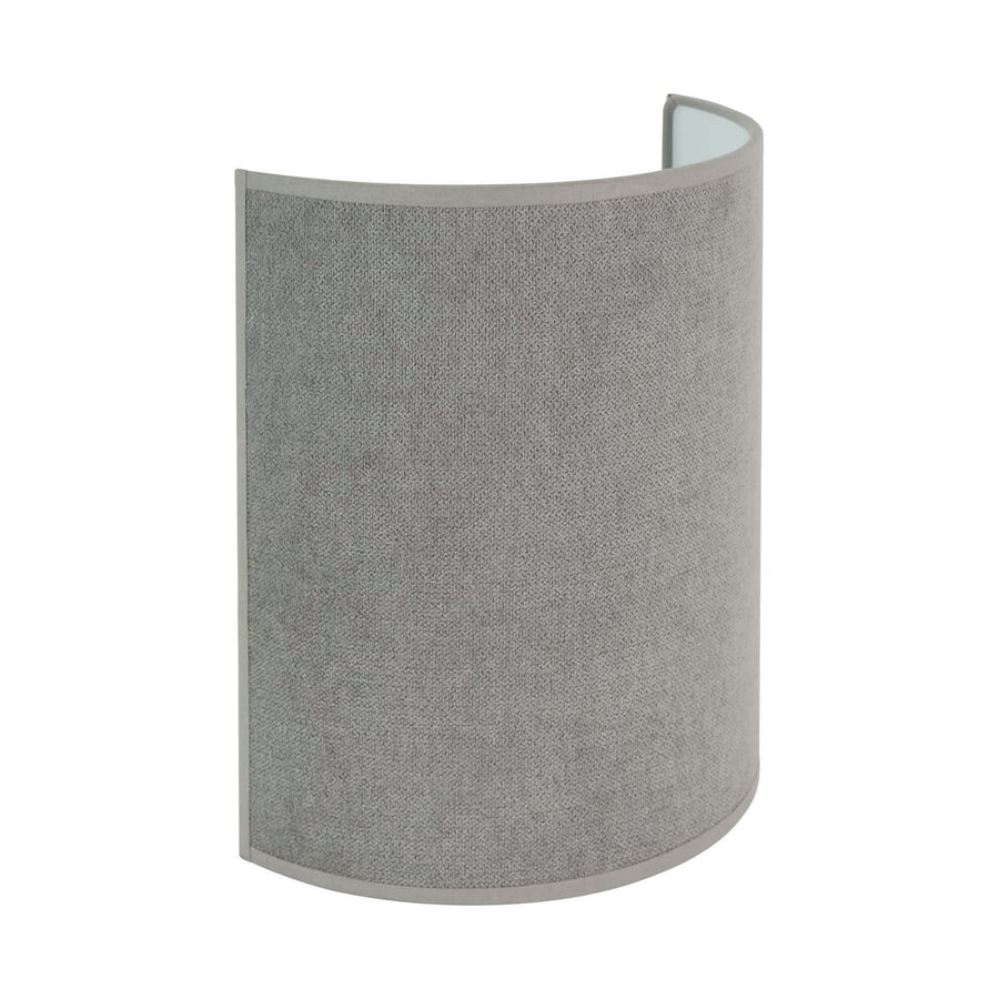Applique murale Semi Circle en tissu, gris, hauteur 24 cm