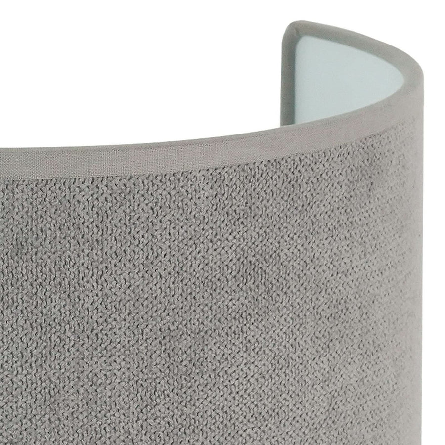 Applique murale Semi Circle en tissu, gris, hauteur 24 cm