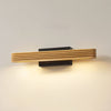 Applique murale LED Lieske en bois, hauteur 8 cm