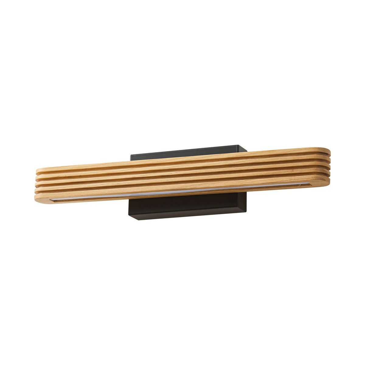 Applique murale LED Lieske en bois, hauteur 8 cm