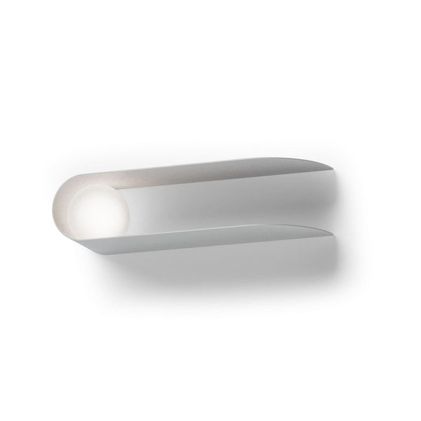 Applique murale Comet en verre, blanc, hauteur 9,7 cm