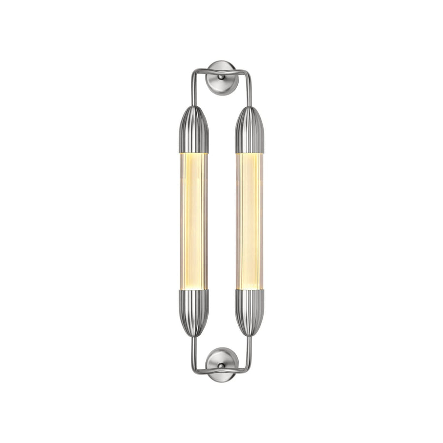 Applique murale Lemon Squeeze en verre, blanc, 2 lumières, 15 W, longueur 77 cm