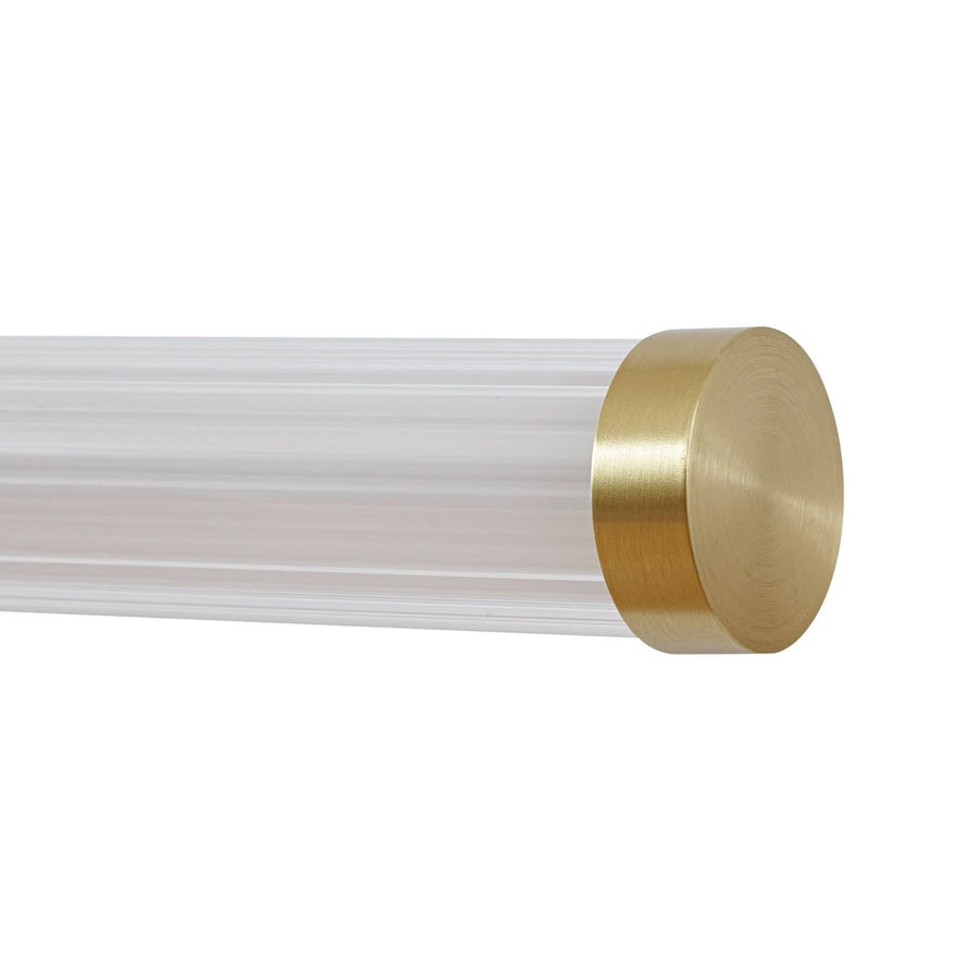 Applique murale LED Melisa en verre, doré, hauteur 9,4 cm, IP44