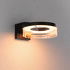 Applique d'extérieur LED Capera en aluminium, anthracite, Ø 23,1 cm, IP44