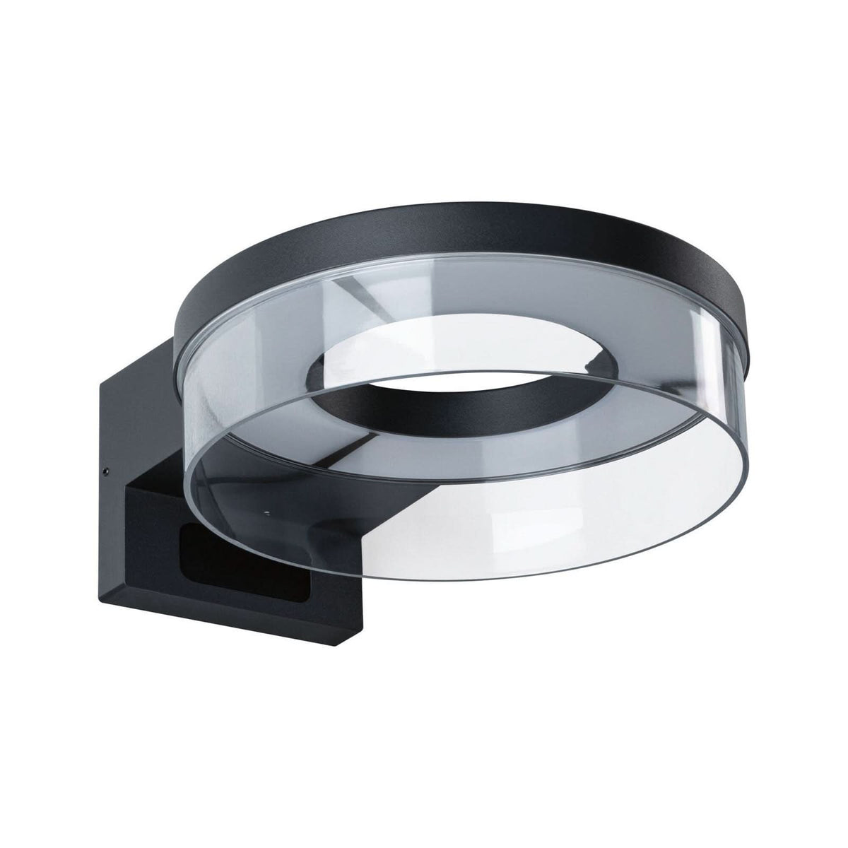 Applique d'extérieur LED Capera en aluminium, anthracite, Ø 23,1 cm, IP44