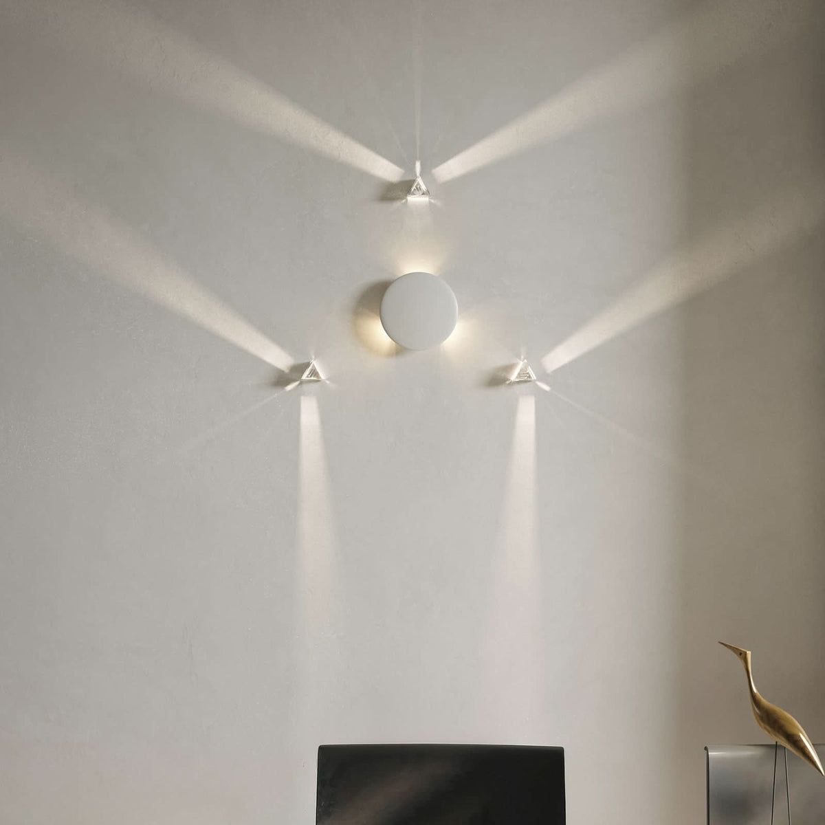 Applique murale LED Rainbow, blanc, Ø 17 cm