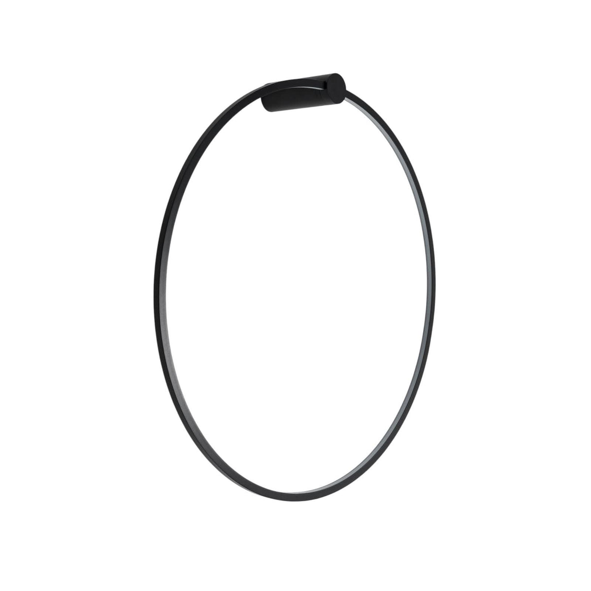 Applique murale LED Saturno en aluminium, noir, Ø 80 cm