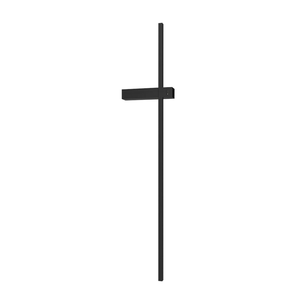 Applique murale LED Vision en métal, noir, hauteur 90 cm