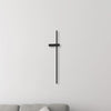 Applique murale LED Vision en métal, noir, hauteur 90 cm