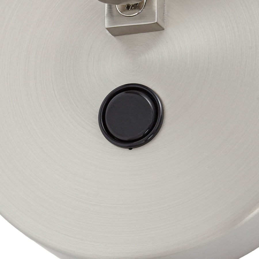 Applique murale Silka en métal, nickel, hauteur 14 cm, 15 W, largeur 16 cm