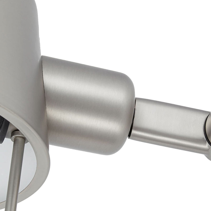Applique murale Silka en métal, nickel, hauteur 14 cm, 15 W, largeur 16 cm