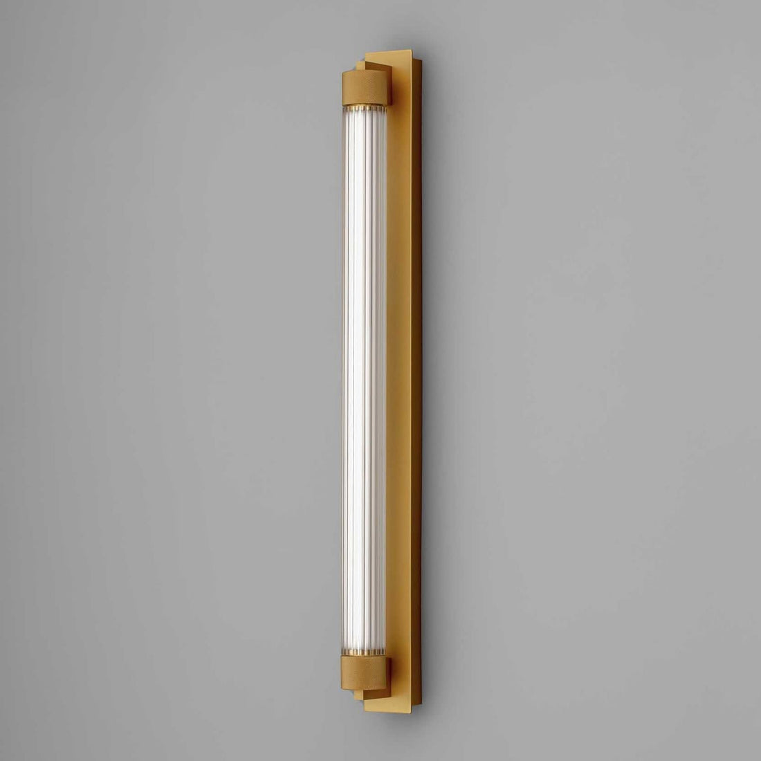 Applique murale LED Charmer en verre, marron, IP44