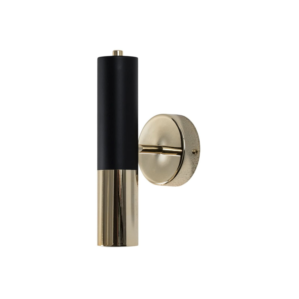 Applique murale Orino en métal, doré et noir, hauteur 25 cm