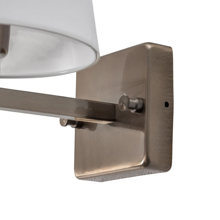 Applique murale Profil en tissu, doré et blanc, Ø 18 cm