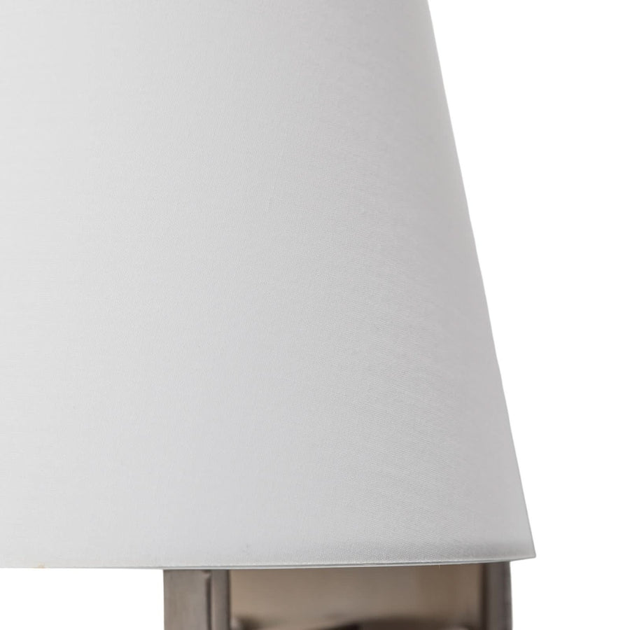Applique murale Profil en tissu, doré et blanc, Ø 18 cm