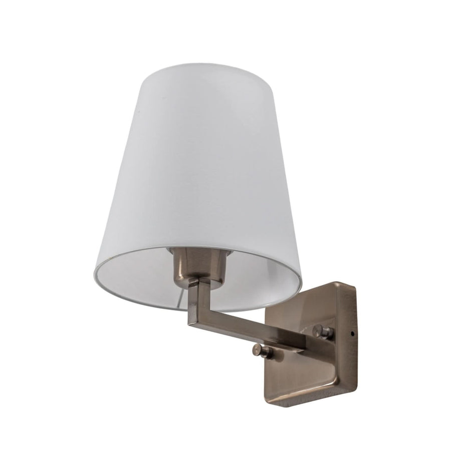 Applique murale Profil en tissu, doré et blanc, Ø 18 cm
