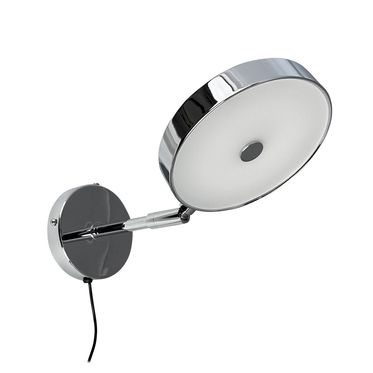 Applique murale LED Starlight en métal, chromé, Ø 14 cm