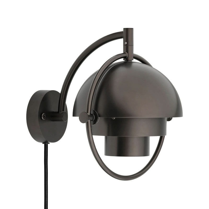 Applique murale Multi-Lite en laiton, noir métallisé, hauteur 21 cm
