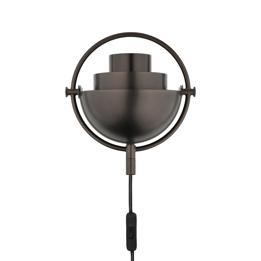 Applique murale Multi-Lite en laiton, noir métallisé, hauteur 21 cm