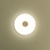 Applique murale LED Glint en verre, blanc, Ø 36 cm
