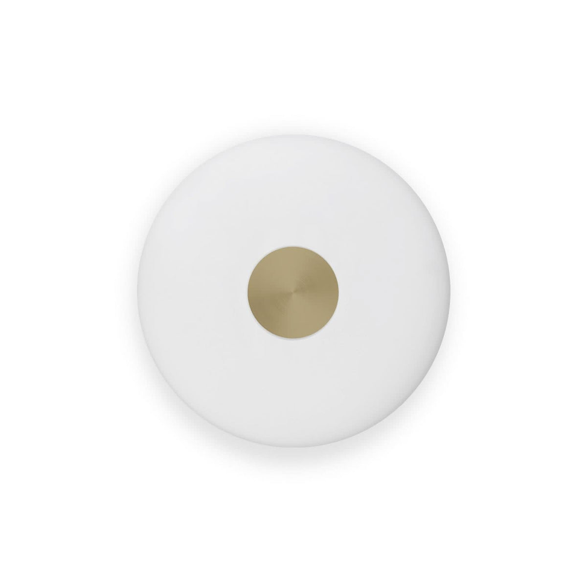 Applique murale LED Glint en verre, blanc, Ø 36 cm