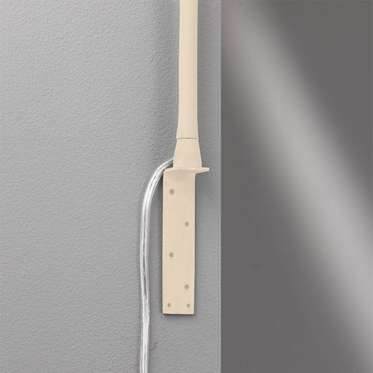 Applique murale LED Sten en métal, sable, hauteur 61 cm